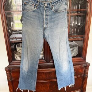 Levi's Light Blue Straight Leg Jeans